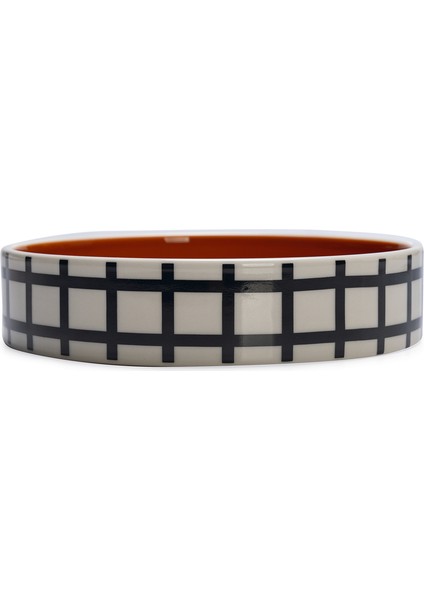 Kedi Mama Su Kabı, Seramik, Turuncu / Beyaz, 16,5cm, 300ML fiyatları