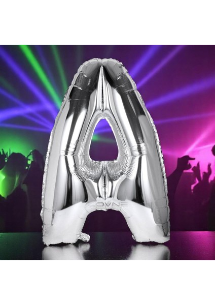 Yüksek Kalite 1 Metre Gümüş A Harf Balon Gümüş A Harfi Folyo Balon Helyum Gazına Uçan Balona Uygun