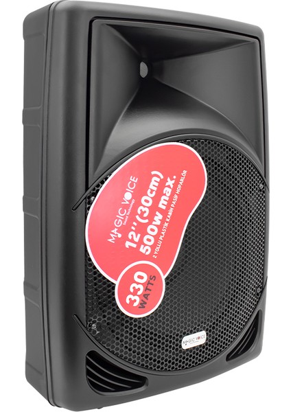 Magıcvoıce MV-3412 30 cm 500 W 12 Plastik Kabin Pasif Hoparlör (Köpüksüz Gönderilmesin) (4172)