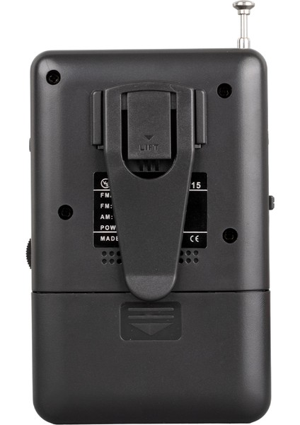 Siyah Renk Cep Tipi Analog Fm Radyo VS-R115 (4172)