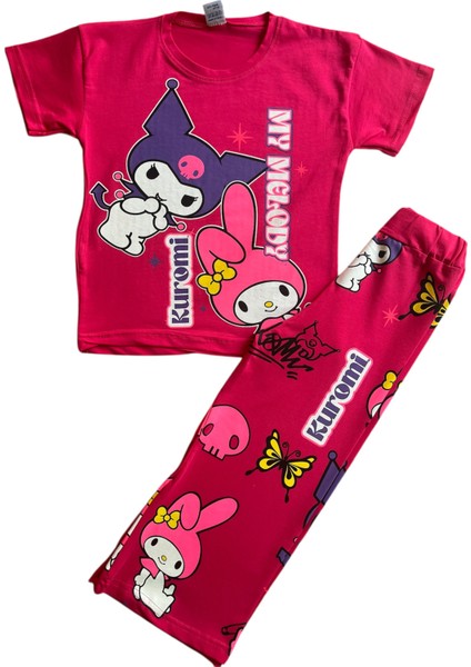 Kız Çocuk Kuromi Desenli Alt-Üst Takım