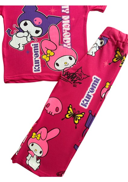 Kız Çocuk Kuromi Desenli Alt-Üst Takım fiyatları