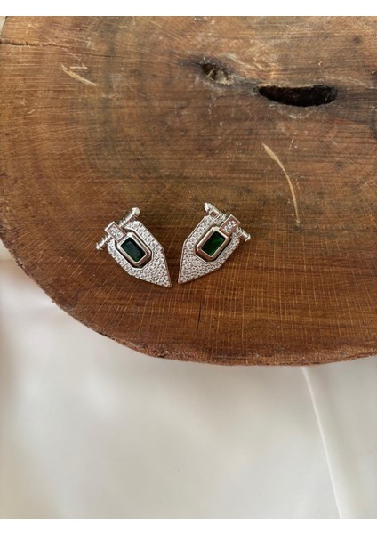 Zümrüt ve Zirkon Taş Yüksek Kalite Karamaz Küpe fiyatları