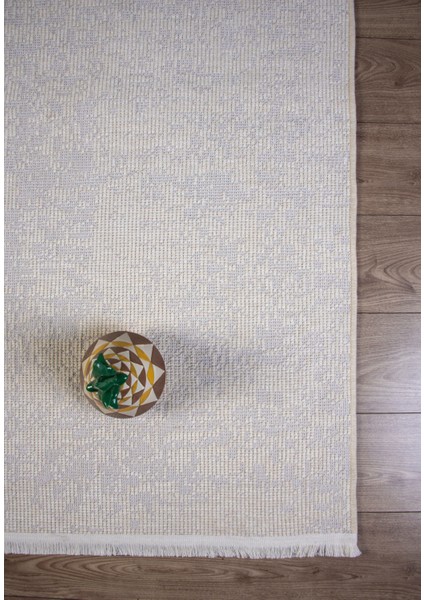 Şönil Kilim Halı Yıkanabilir Kaymaz Tabanlı Yumuşak İnce Yapısı ile Her Alana Uyumlu Beyaz fırsatları