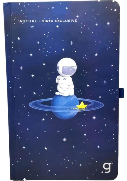 Defter Astral 13*21 Dikişli Sert KPK.96YP Çizgili Halka