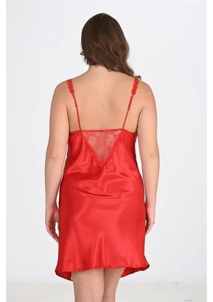 Aria's Closet Büyük Beden Kırmızı Gecelik 2102 modelleri