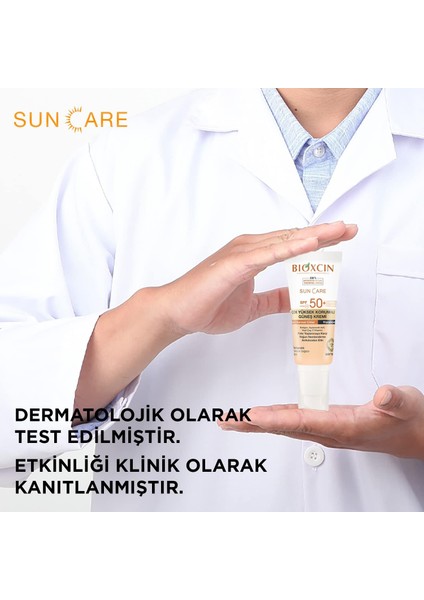 Sun Care Çok Yüksek Korumalı Kuru Ciltler Için Renkli Güneş Kremi Tinted Spf 50+ 50 ml