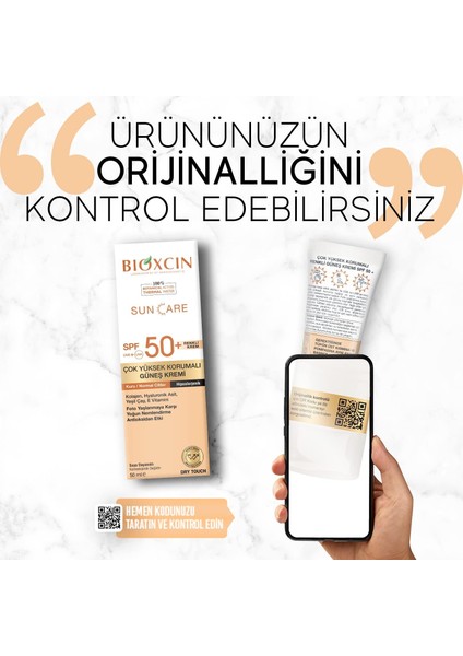Sun Care Çok Yüksek Korumalı Kuru Ciltler Için Renkli Güneş Kremi Tinted Spf 50+ 50 ml