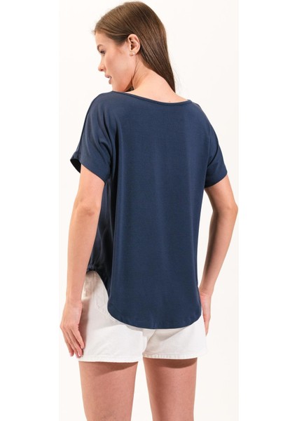 725107_KADIN Düşük Kollu Yuvarlak Yakalı Cool&comfort Tshirt fırsatları