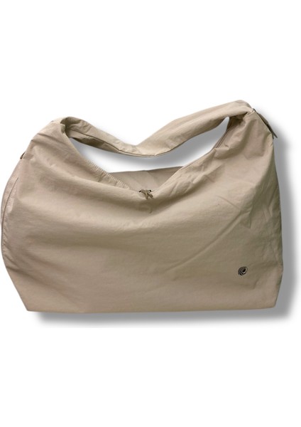 Omuz Çantası Oversize Hobo Krem