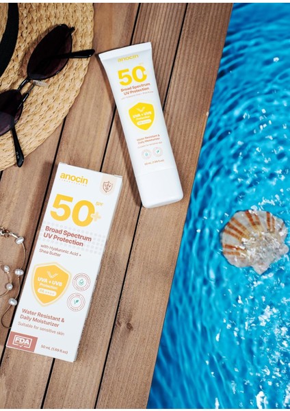 Broad Güneş Kremi Yüksek Koruma Spf 50 Nemlendirici Etkili Güneş Koruyucu Krem