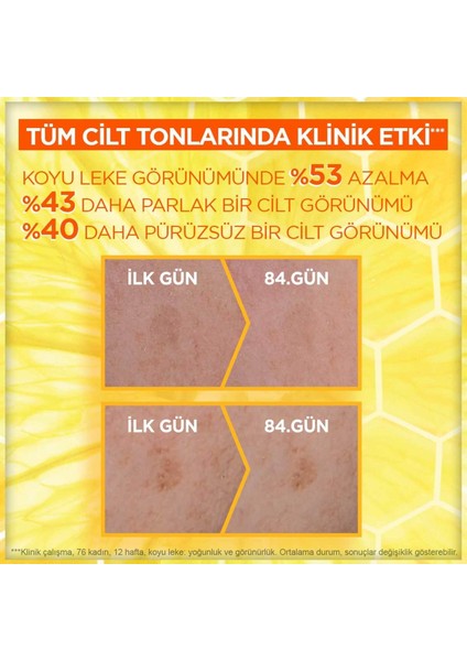 Garnier C Vitamini Parlak Günlük Güneş Koruyucu Fluid Yüz Kremi Görünmez Doku SPF50+ 40ML indirimleri