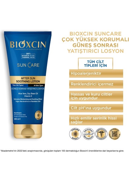 Bıoxcın Sun Care Güneş Sonrası Krem Yatıştırıcı Nemlendirici Koruyucu, Aloe Vera Soya Yağı, Vitamin E, 200 ml fiyatları