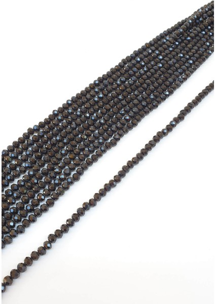 Siyah Kristal Boncuk 6 mm