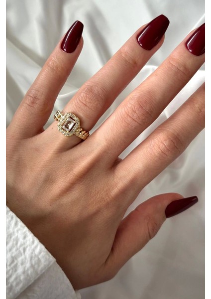 Yeni Sezon Tek Taş Tasarım Kadın Yüzük modelleri