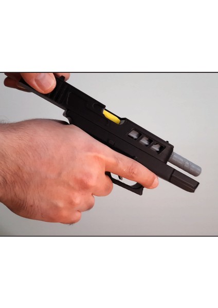 Glock 19 Replica Kabzada Türk Bayrağı Hareketli Kapak ve Tetik Çıkarılabilir Şarjör Oyuncak Toy