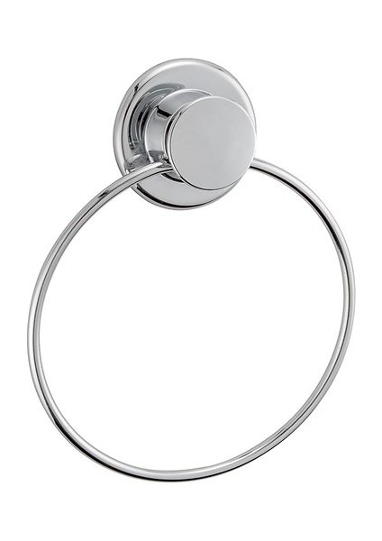 Arkası Yapışkanlı Yuvarlak Metal Havluluk Askısı Aparatı