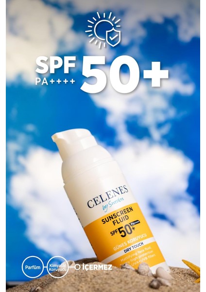 Celenes Herbal Spf 50+ Güneş Koruyucu Krem Dry Touch (50 Ml)