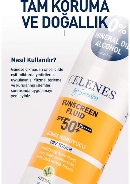 Celenes Herbal Spf 50+ Güneş Koruyucu Krem Dry Touch (50 Ml)