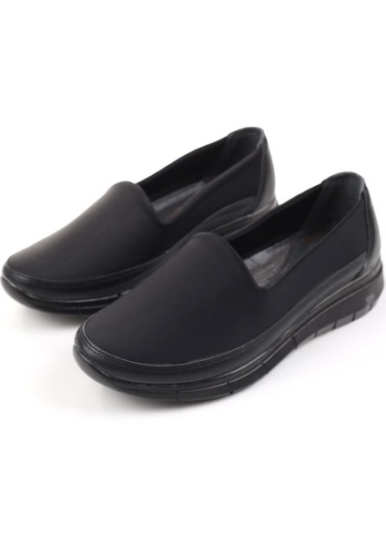 1964 Kadın Streçli Comfort Ayakkabı Siyah modelleri