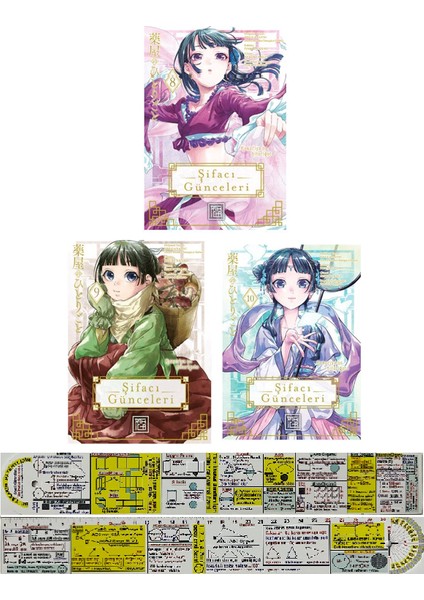 Şifacı Günceleri 8-9-10. Ciltler Manga Seti + Mat. Öğreten Cetvel