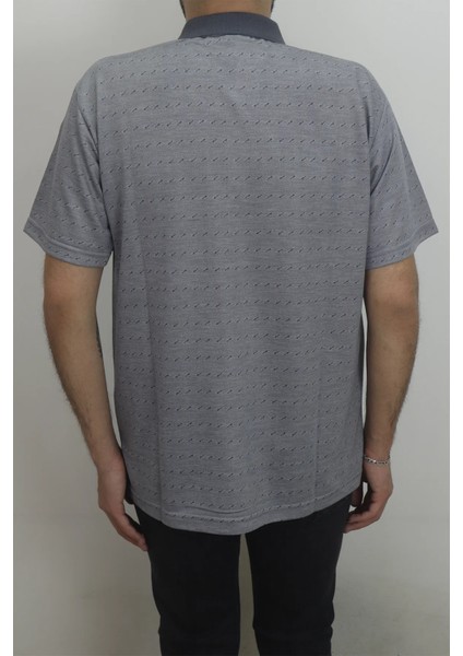 Fistan Store Erkek Desenli Klasik Kesim Rahat Kalıp Tek Cepli Polo Yaka Tişört modelleri
