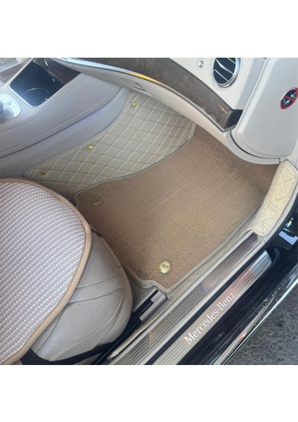 Mercedes S Serisi 2014-2020 Arası Aracına Özel 8d Çift Katmanlı Havuzlu Paspas Takımı (4 Kişilik)