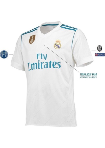Real Madrid Ronaldo 2018/19 Sezon Beyaz Futbol Forması 4 Parça modelleri