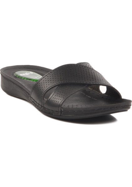 Siyah Jel Taban Anatomik Kadın Terlik 6806 Z modelleri