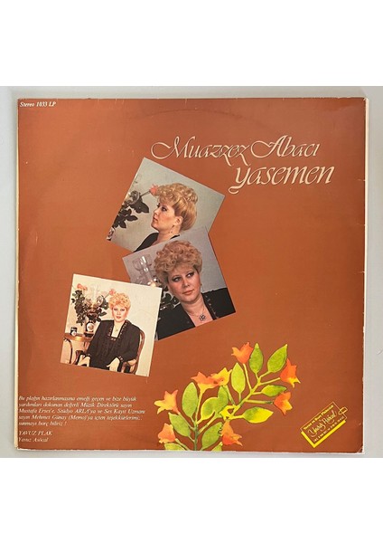 Muazzez Abacı Yasemen Lp Plak (Orjnal 1981 Dönem Baskı Plak) fiyatları