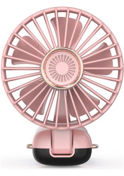 Taşınabilir Mini El Fanı 5 Ayarlı LED Ekranlı Mini El Tipi Hızı Sessiz Çalışma SL608 - Pembe