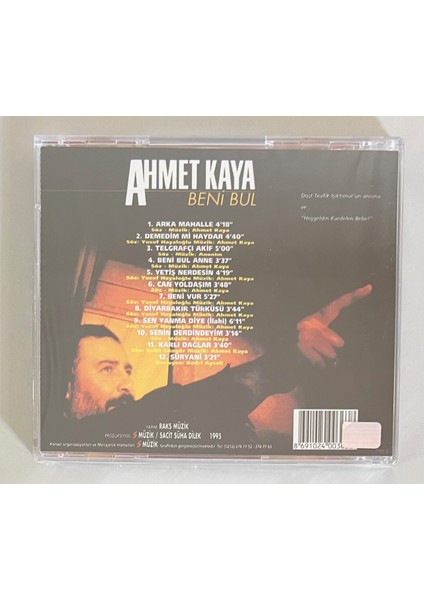 Ahmet Kaya Beni Bul CD (Jelatininde Sıfır Cd)