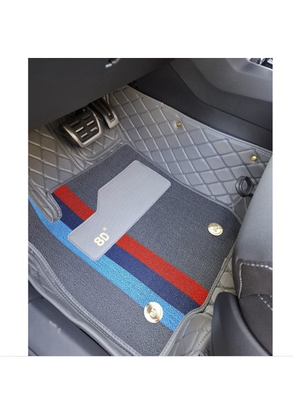 Skoda Karoq 2018-2024 Arası Aracına Özel 8d Çift Katmanlı Havuzlu Paspas Takımı (Gri)