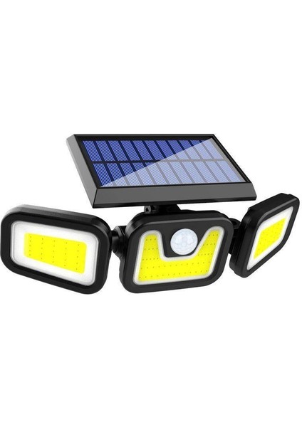 MX-W771B Sensörlü 3 Modlu 90 Cob Ledli Solar Aydınlatmalı Duvar Lambası (5132)