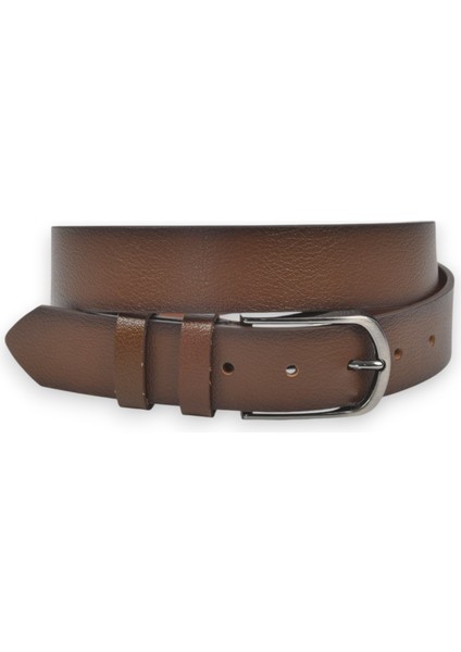 Hakiki Deri Klasik Kemer 3,5 cm Kumaş Pantolon Kemeri 2502635