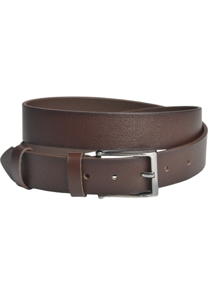 Hakiki Deri Klasik Kemer 3,5 cm Kumaş Pantolon Kemeri 2502635