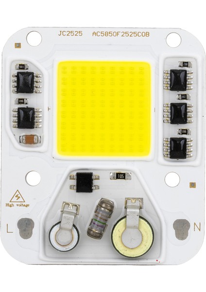 Projektörler Için 50 Watt Cob Beyaz LED (Plastiğini Unutma) (5132)