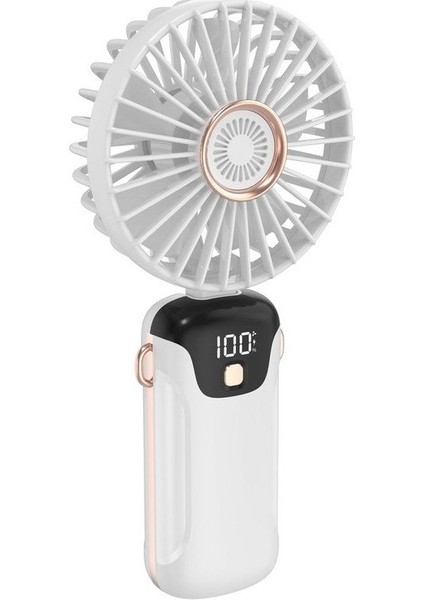Taşınabilir Mini El Fanı 5 Ayarlı Led Ekranlı Mini El Tipi Hızı Sessiz Çalışma Sl608 - Beyaz fırsatları