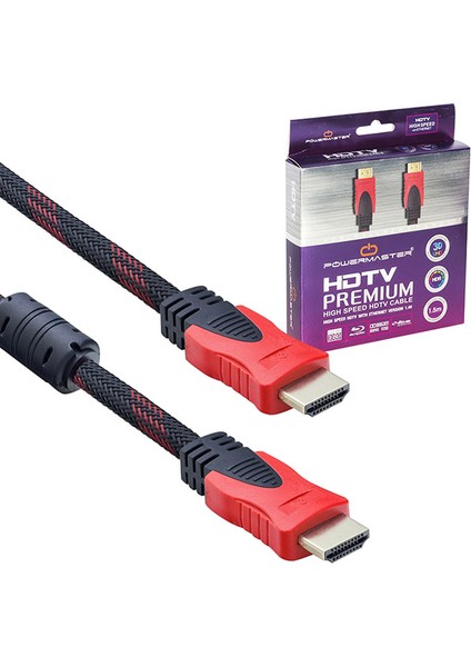 HDMI Kablo 1.5 Metre 1.4 V Örgülü Kutulu (5132)