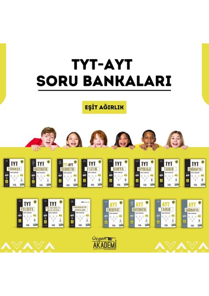 Üçgen Akademi Tyt Ayt Soru Bankası 15li Eşit Ağırlık Set Ösym Tarzı Yeni Nesil Sorular Video Çözümlü