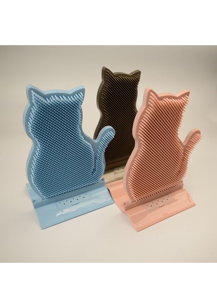 Kedi Kase Gıda Sınıfı Çiçek Yaprakları Şekilli 6 Izgaraları Evcil Hayvan Besleme Kasesi Yiyecek ve Su Için (Mavi ) (Yurt Dışından)