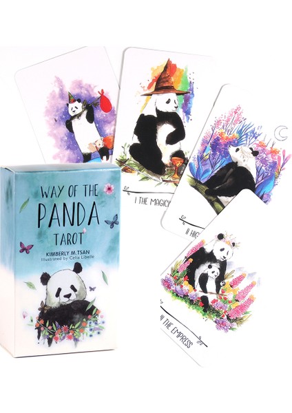 Kırmızı Stil Panda Yolu Tarot Imagine Edition 78 Tarot Kartları Güverte Kehanet Yüksek Li Kartlar (Yurt Dışından)