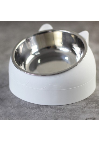 Çift Köpek Su Yemek Kaseleri Yükseltilmiş Boyun Koruma Pet Çift Kase Köpekler Kediler Evcil Hayvanlar Için Yeşil Gri (Yurt Dışından)