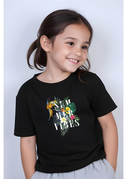 Kız Çocuk Basic Summer Papağan Baskılı T-Shirt fiyatları