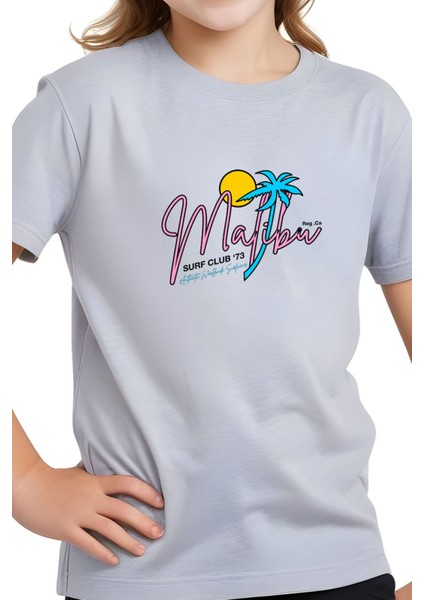 Kız Çocuk Basic Malibu Baskılı T-Shirt modelleri