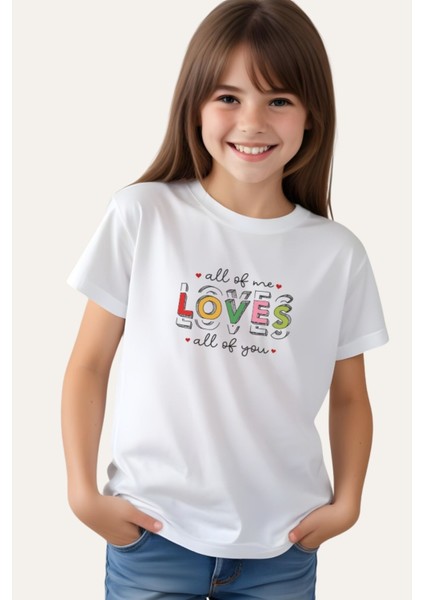 Kız Çocuk Basic Baskılı T-Shirt
