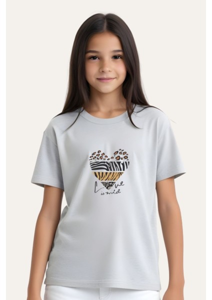 Kız Çocuk Basic Baskılı T-Shirt