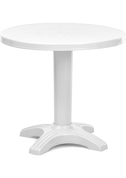 80 cm Plastik Yuvarlak Bahçe-Balkon Masası