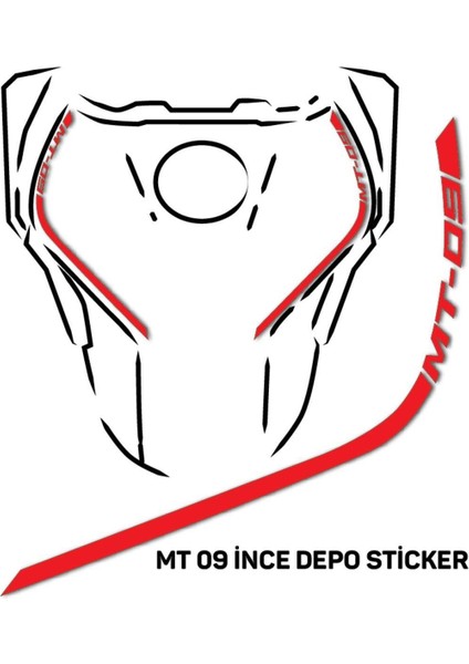 Yamaha mt 09 2014-2019 Ince Depo Sticker
