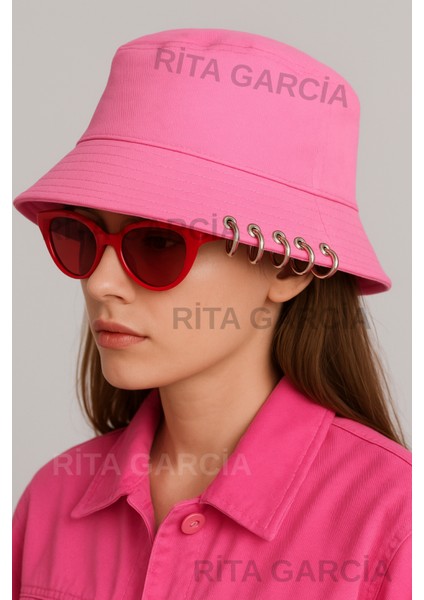 Çengelli Piercingli Kova Bucket Şapka